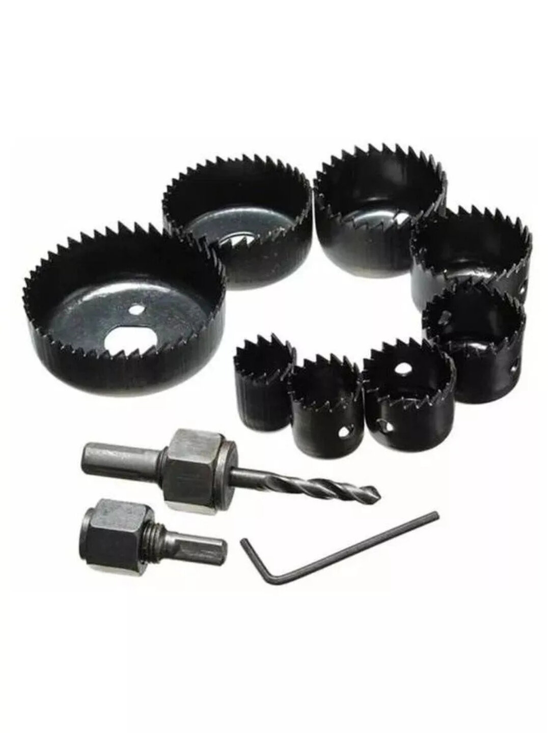 Набор коронок по дереву и гипсокартону, 11 в 1 VCANO — фото 1