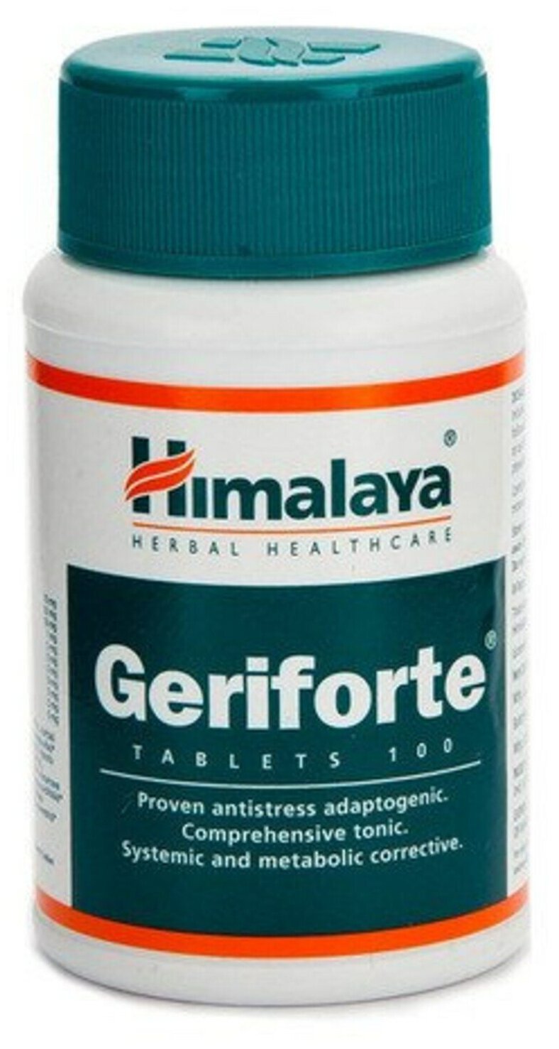 Таблетки Герифорте Хималая (Geriforte Himalaya) антиоксидант антистресс и адаптогенный тоник усиление иммунитета 2х100 таб.