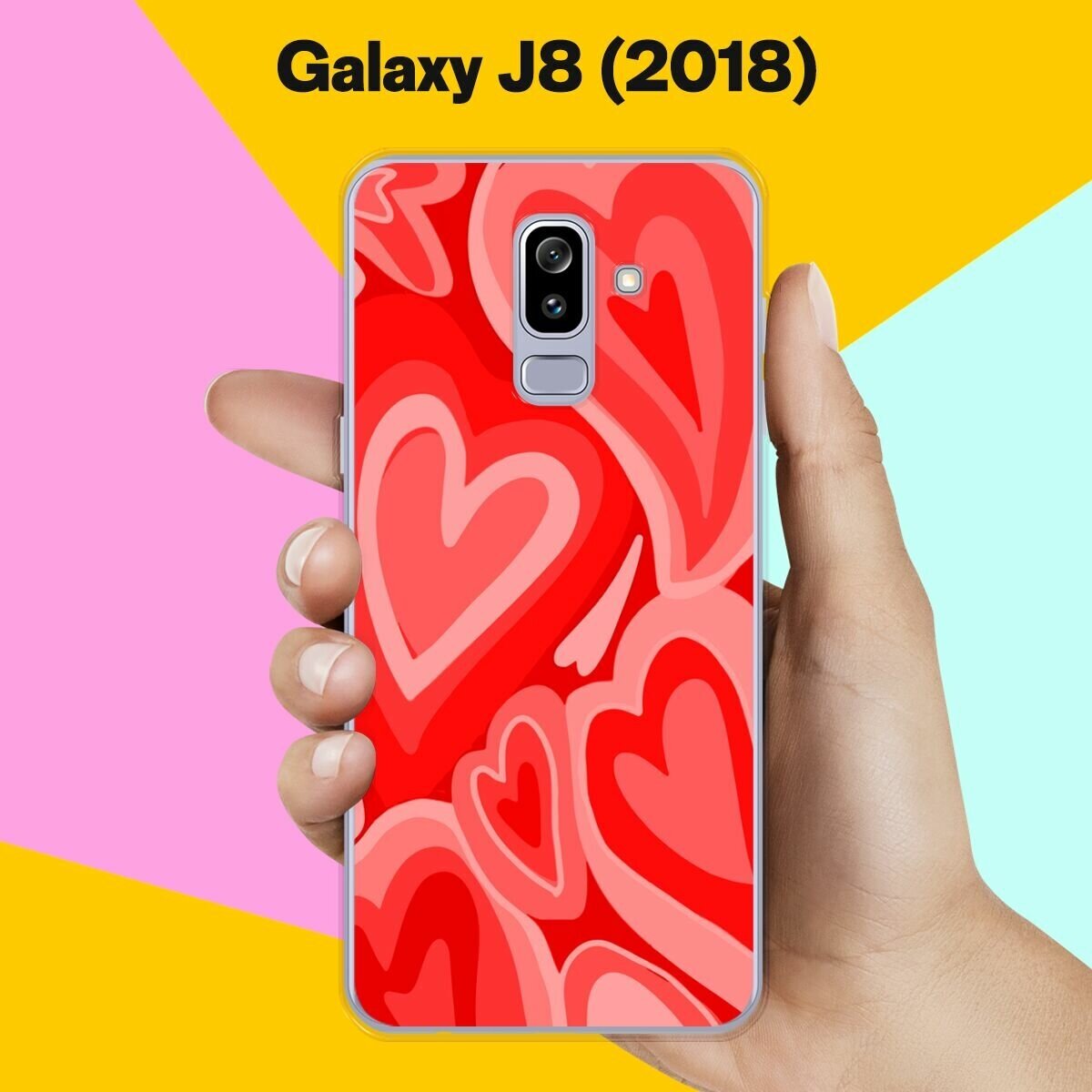 Силиконовый чехол на Samsung Galaxy J8 (2018) Узор 6 / для Самсунг Галакси Джи 8 2018