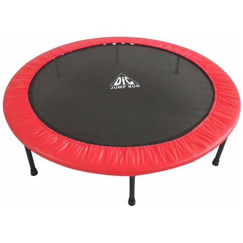 Каркасный батут DFC Jump Sun 60INCH-JS-R 153х153х27.5 см , красный каркасный батут dfc jump kids 55 пружины амортизирующий трос 50х74х24 см красный синий