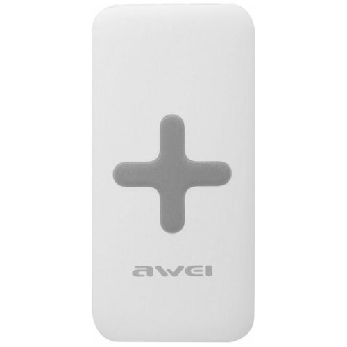 Powerbank с беспроводной зарядкой Awei P98K 8000mAh 2USBQi 24A5W с индикатором черный 129000₽