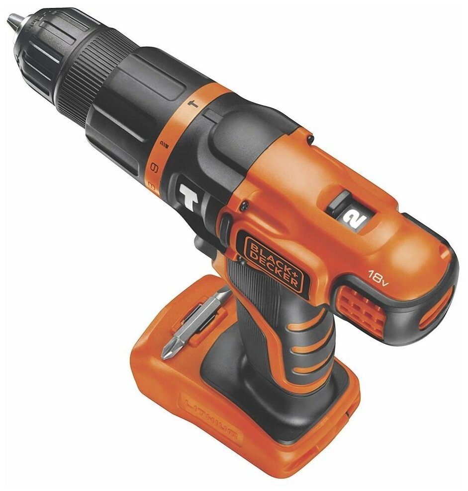 Дрель-шуруповерт Black+Decker BDCH188N-XJ - фотография № 2