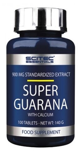 Предтренировочный комплекс Scitec Nutrition Энергетик с кальцием Super Guarana 100 шт