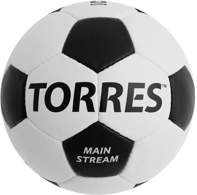 TORRES Мяч футбольный TORRES Main Stream, PU, ручная сшивка, 32 панели, р. 5, 434 г
