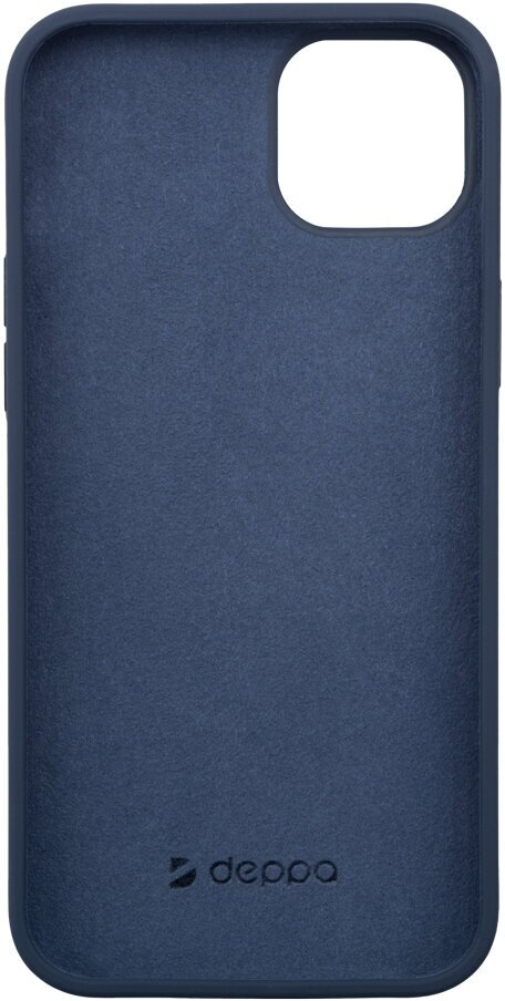 Чехол Liquid Silicone Pro для Apple iPhone 14 Plus (2022), синий, Deppa 88342