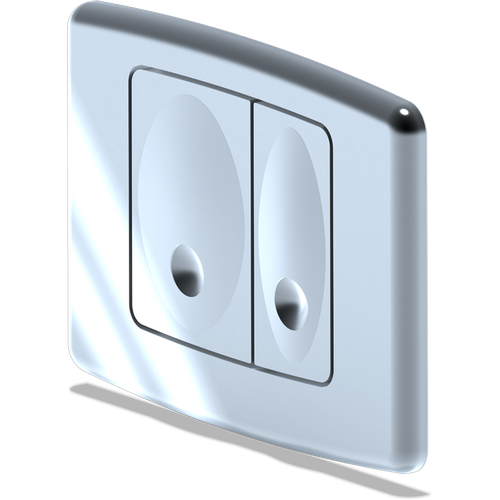 Кнопка смыва АниПласт WP1110 кнопка управления wasserkraft wh01 для скрытых систем инсталляции белый