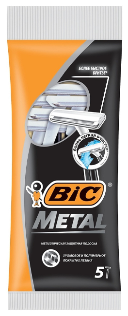 Бритва одноразовая Bic Metal 5 шт