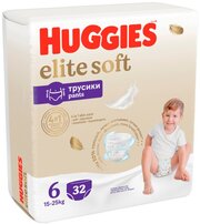 Трусики-подгузники Huggies Elite Soft ➅ 15-25 кг 32 шт
