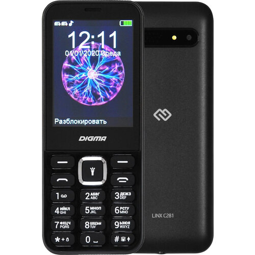 DIGMA Linx C281 RU, 2 SIM, черный