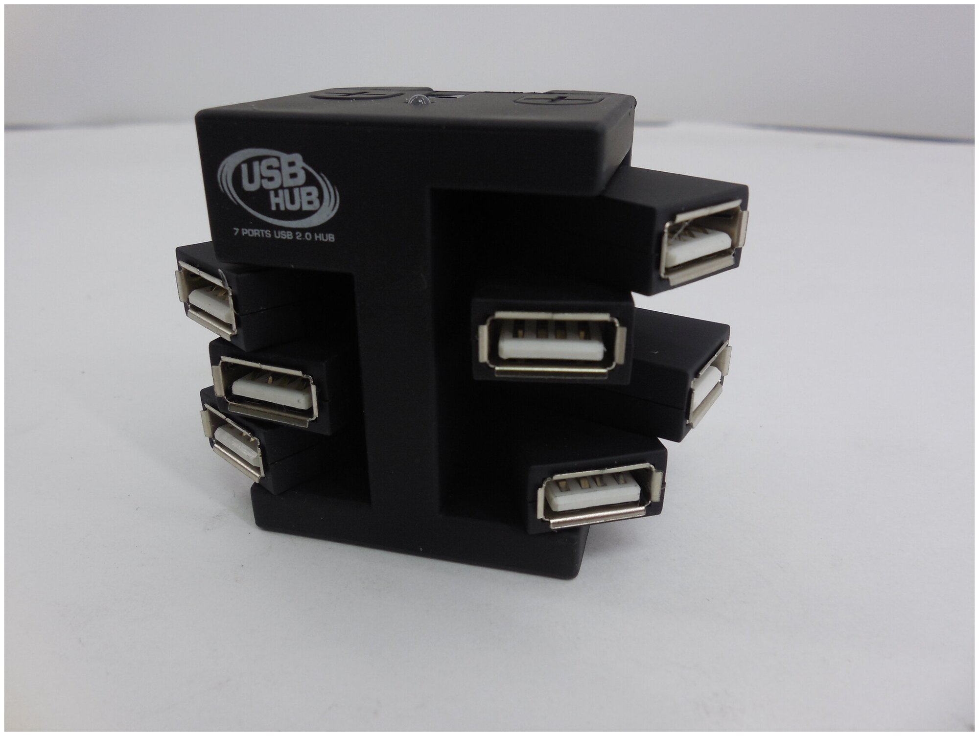 USB-концентратор USB-хаб КУБ 7 портов черный