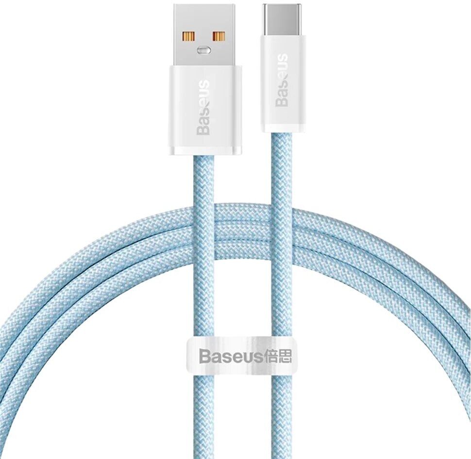 Кабель для передачи данных / быстрой зарядки / Baseus Dynamic Series Fast Charging Data Cable USB to Type-C 100W 1m Blue CALD000603