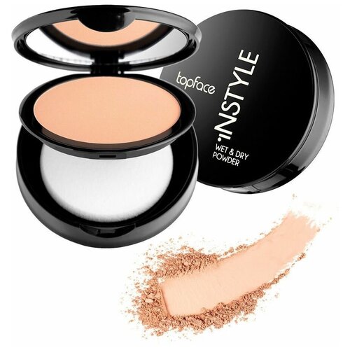 topface пудра компактная instyle wet TopFace Instyle Wet & Dry powder Пудра шелковистая 02 светло-бежевый