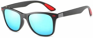 Солнцезащитные очки , красный, синий