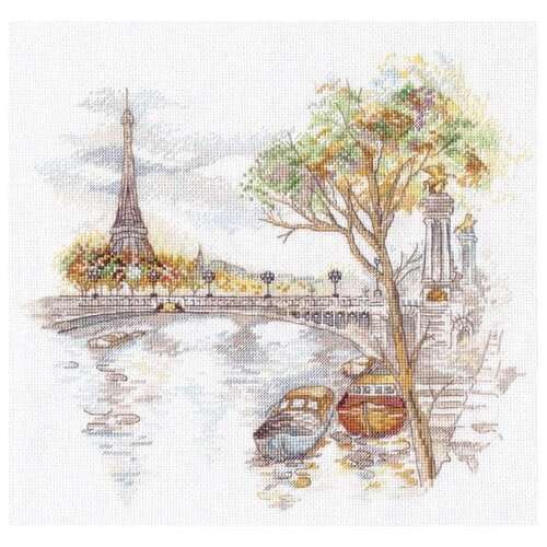 Набор для вышивания «Осень в Париже», 27x25 см, Овен