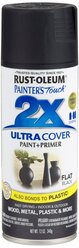 Грунт-эмаль Rust-Oleum Painter's Touch Ultra Cover 2X матовая, черный