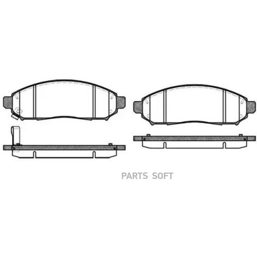 1162 01_=FDB1997 [41060EB326] ! колодки дисковые п.\ Nissan Pathfinder 2.5DCi 4WD 05> REMSA / арт. 116201 - (1 шт)