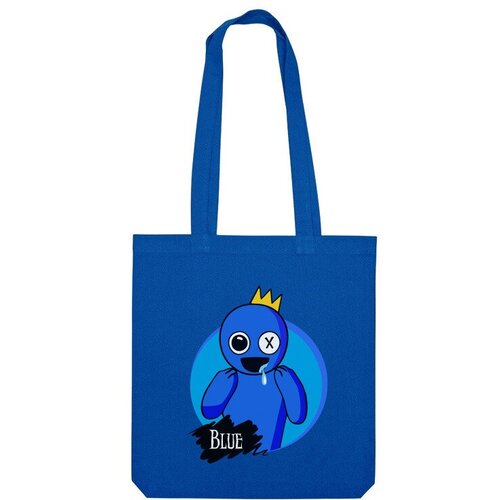 Сумка шоппер Us Basic, синий детская футболка синий радужный друг 116 синий