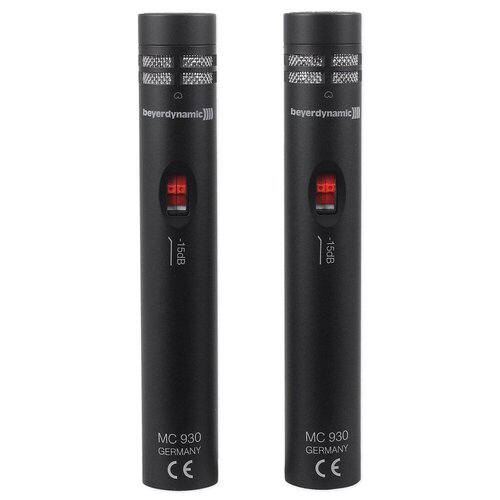 Микрофонный комплект Beyerdynamic MC 930 Stereo-Set, разъем: XLR 3 pin (M), черный.., 2 шт