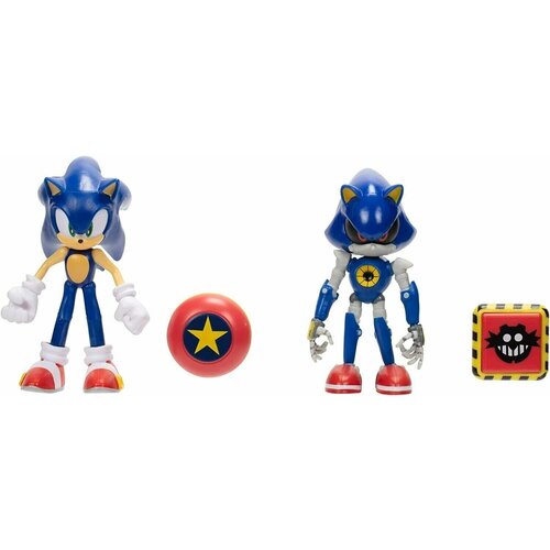 Набор фигурок Металлический Соник и Классический Соник - Sonic The Hedgehog, Jakks Pacific