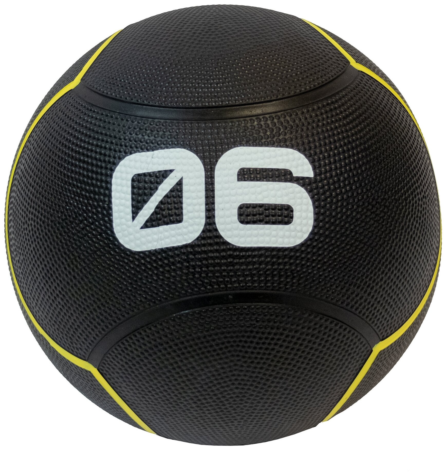 Тренировочные мячи и медболы Original FitTools Мяч тренировочный черный 6 кг OFT FT-UBMB-6