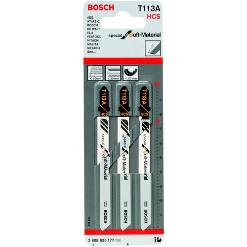 Набор пилок BOSCH 2608635177, 3 шт. набор пилок bosch 2608667394 3 шт