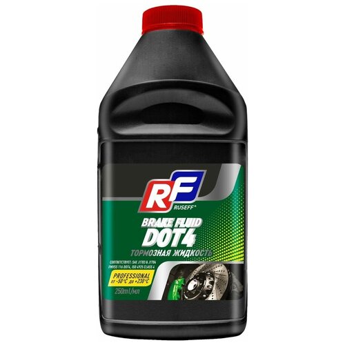 Тормозная жидкость RUSEFF Brake fluid, DOT 4, 0.25л [20634n]
