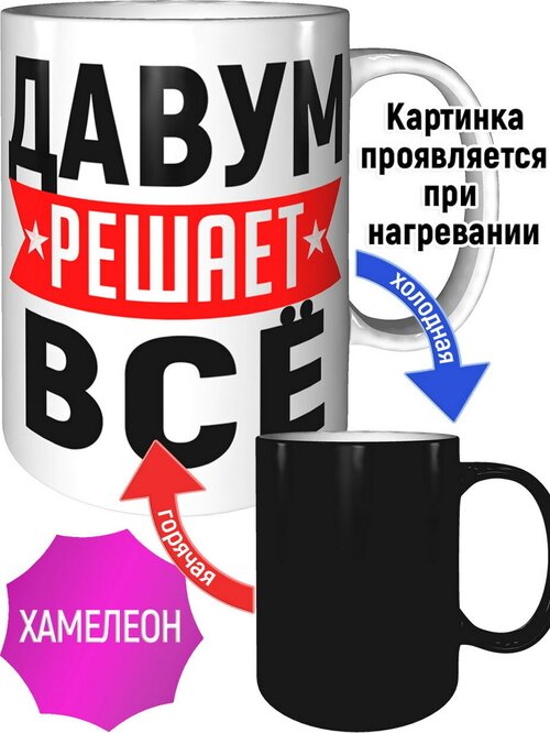 Кружка Давум решает всё - хамелеон