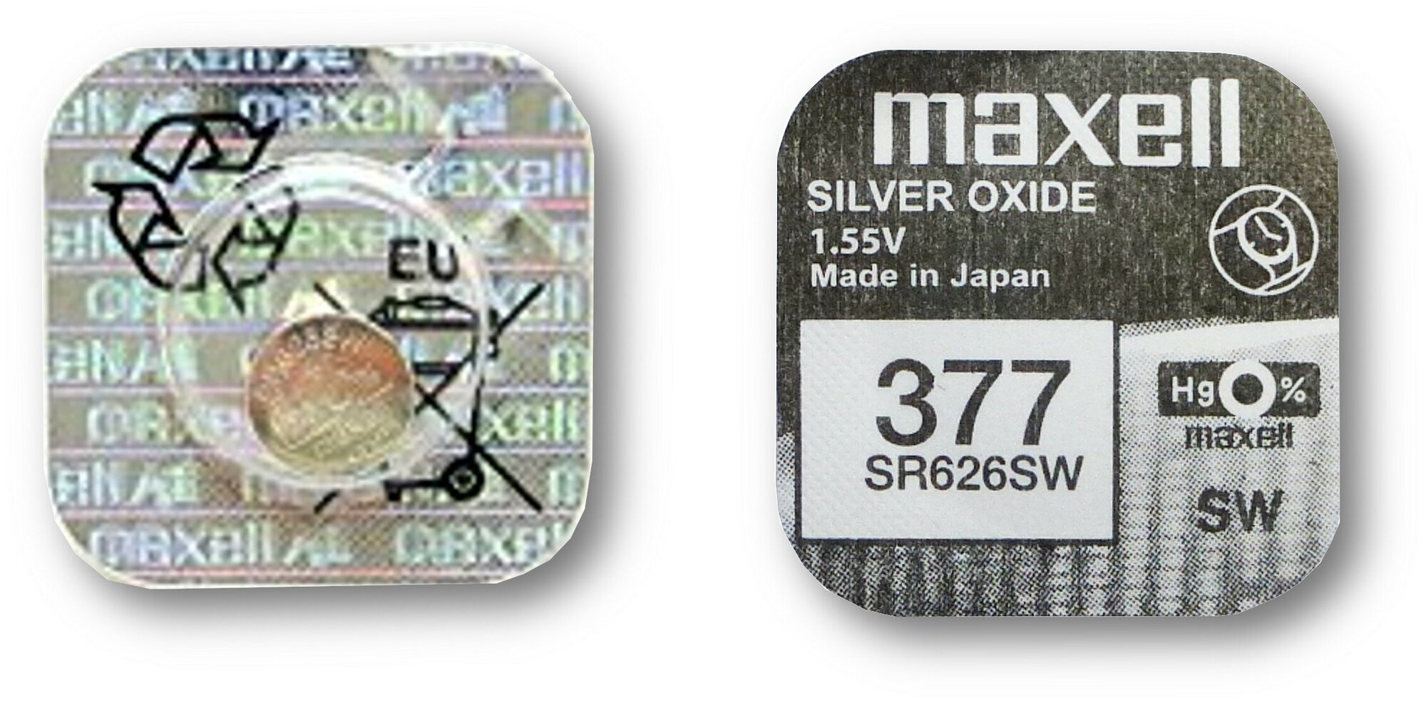 Батарейка Maxell 377 (SR626SW) BL1 Silver Oxide, 1 шт