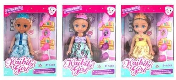 Кукла Junfa Kaibibi Girl Маленькая принцесса с игровыми предметами, 3 вида BLD221-1