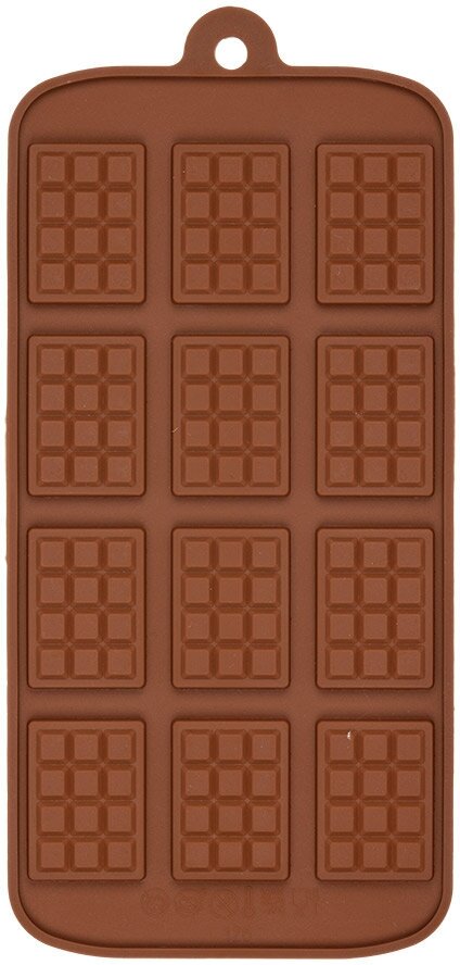 Форма силиконовая S-CHIEF для конфет SPC-0115 23 x 10.7 x 0.5 см маленькая шоколадка-12 ячеек