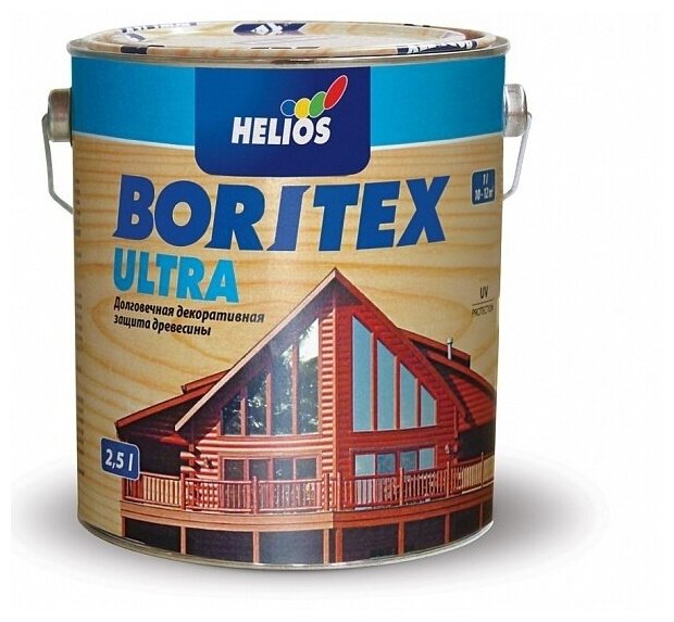 Boritex Ultra декоративное лазурное покрытие (№12 макаср, 2,5 л) - фотография № 1