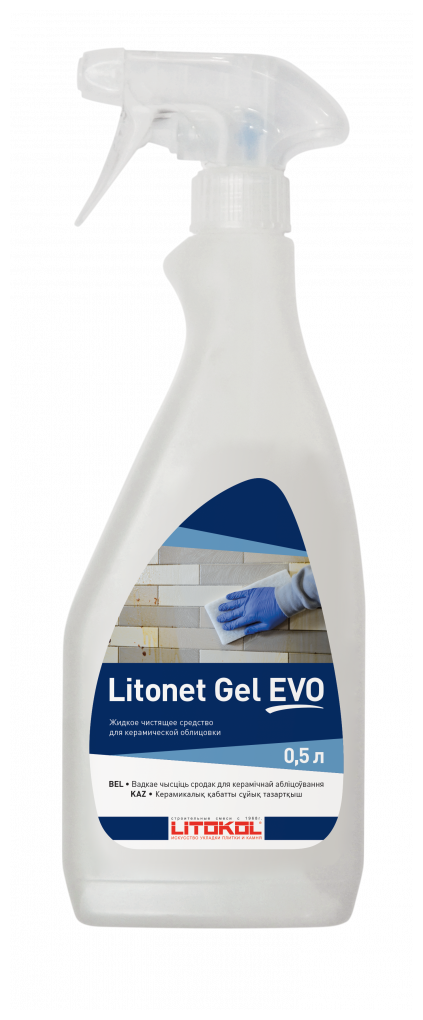 Очиститель эпоксидной затирки LITOKOL LITONET GEL EVO (литокол литонет гель ЭВО) 075л
