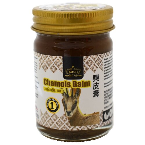 Тайский бальзам для тела регенерирующий с пантами оленя Роджана Rochjana Chamois Balm, 50гр.
