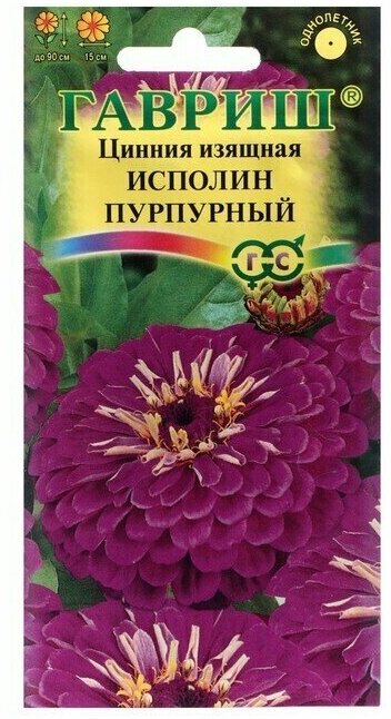 Семена цветов "Гавриш" Цинния изящная "Исполин пурпурный" 03 г