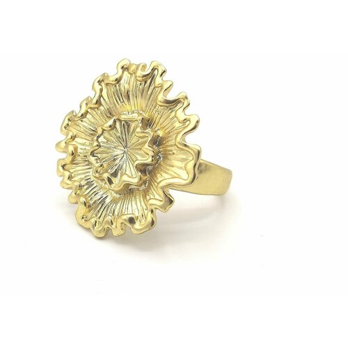 Кольцо наборное Apsara, искусственный камень, размер 19, желтый, золотой кольцо наборное apsara искусственный камень размер 19 желтый золотой