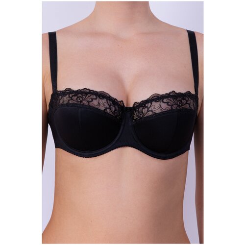фото Бюстгальтер milavitsa classic elegant, размер 75d, черный