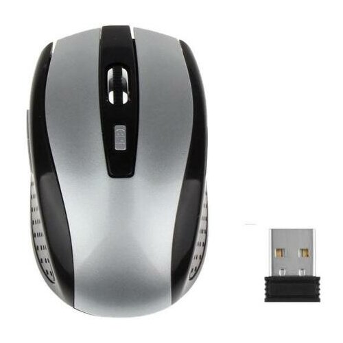 Мышь компьютерная RYRA игровая беспроводная эргономичная 6 кнопок 24Ггц серебристая 50000₽