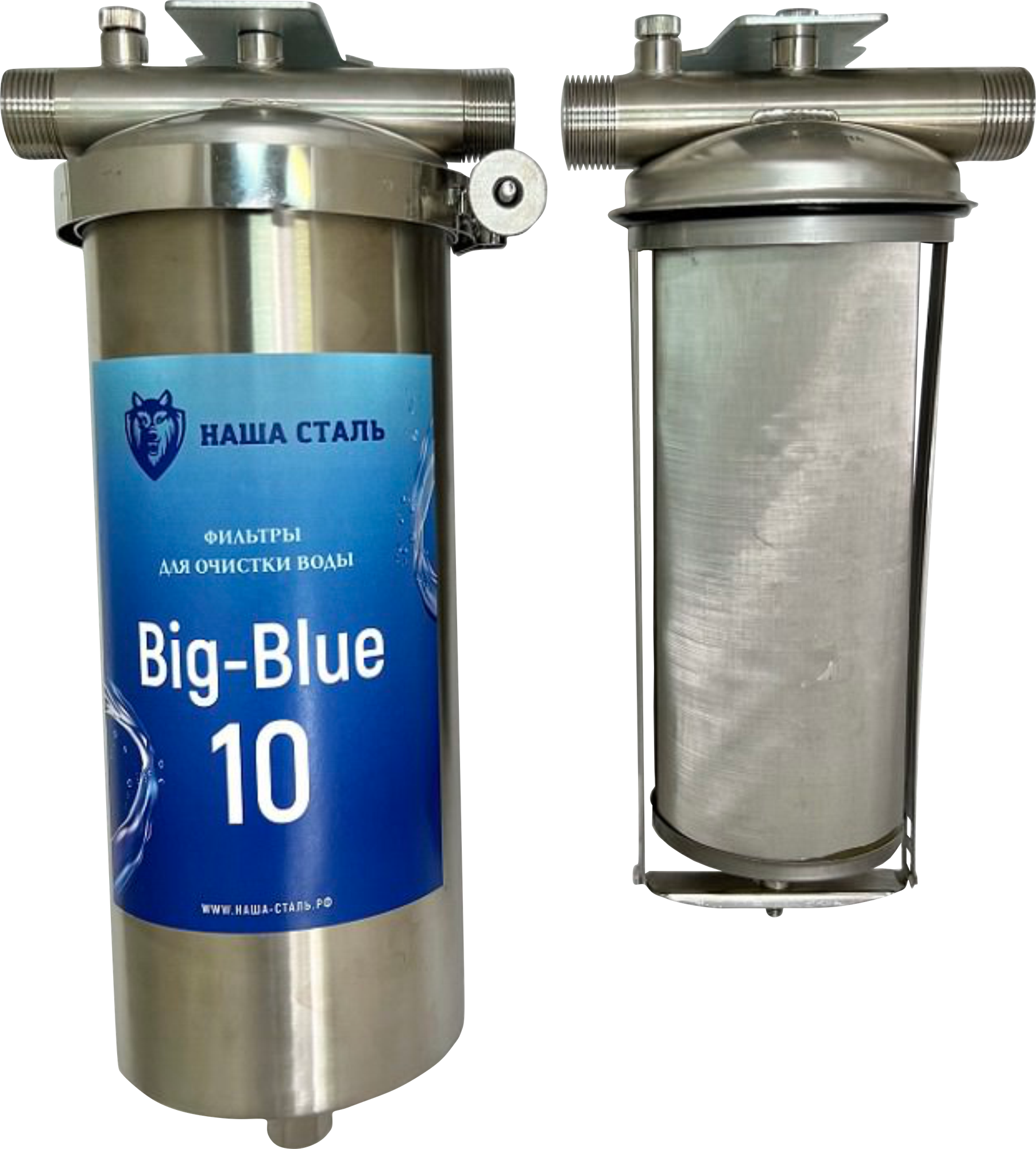 Фильтр механический промывной наша сталь Big blue 10 - фотография № 6