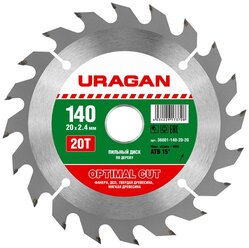 Пильный диск URAGAN Optimal Cut 36801-140-20-20 140х20 мм