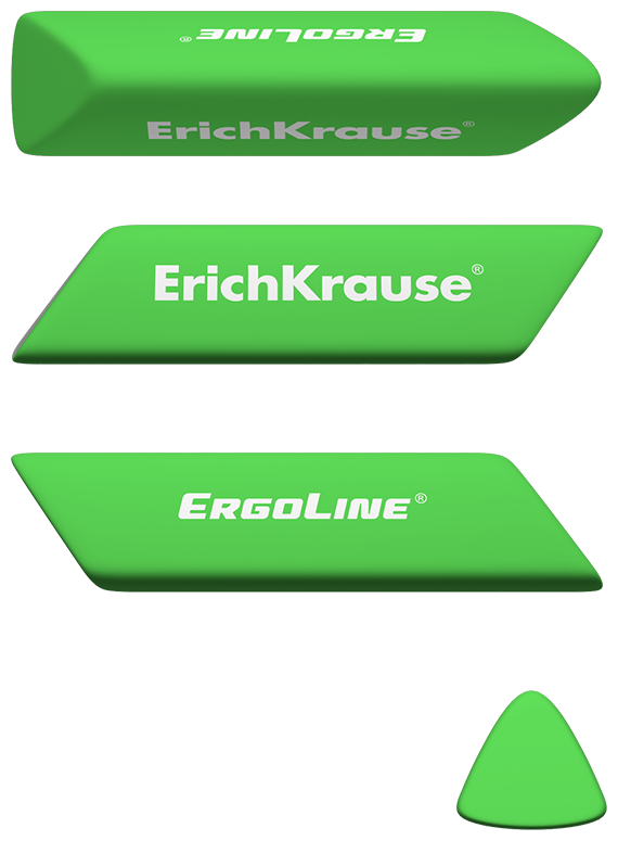 Ластик Термопластичная резина Erich Krause ErgoLine® Prism - фото №3
