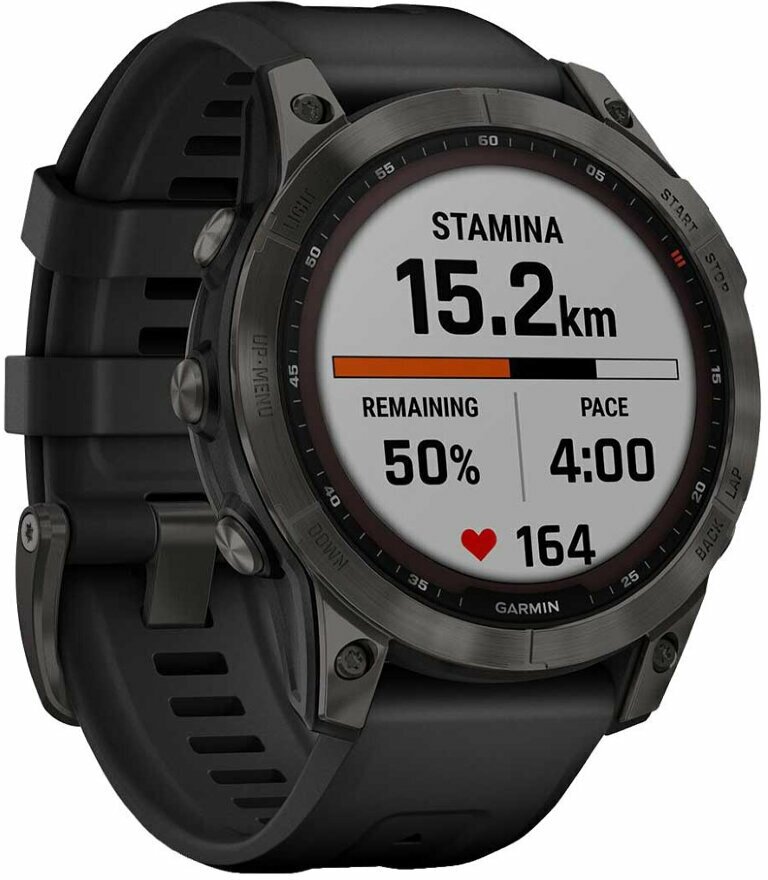 Смарт-часы Garmin Fenix 7 Saphire Solar Carbon-Gray - фото №6