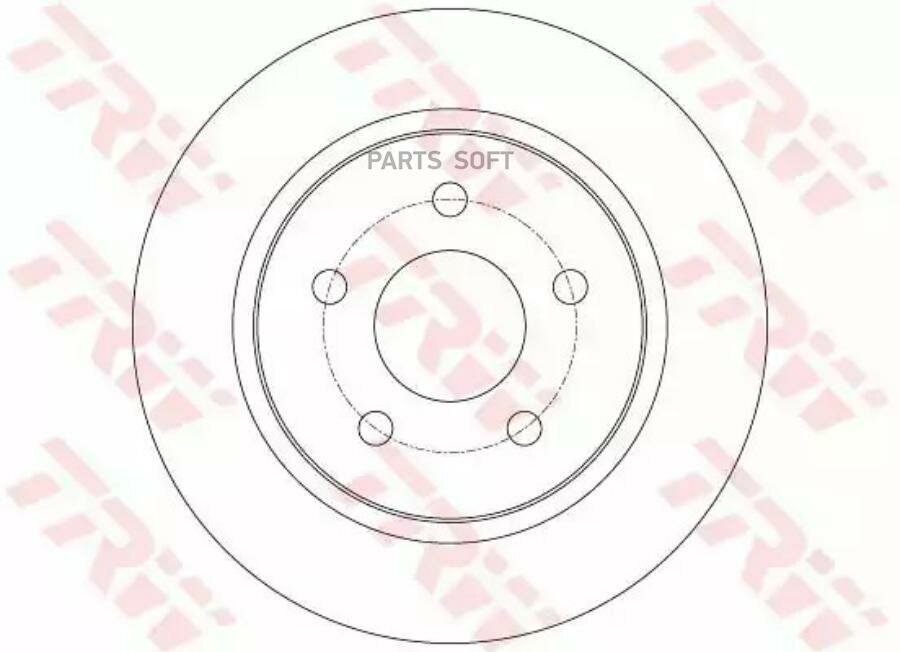 TRW DF6139 Диск тормозной задний FORD FOCUS III DF6139 2шт