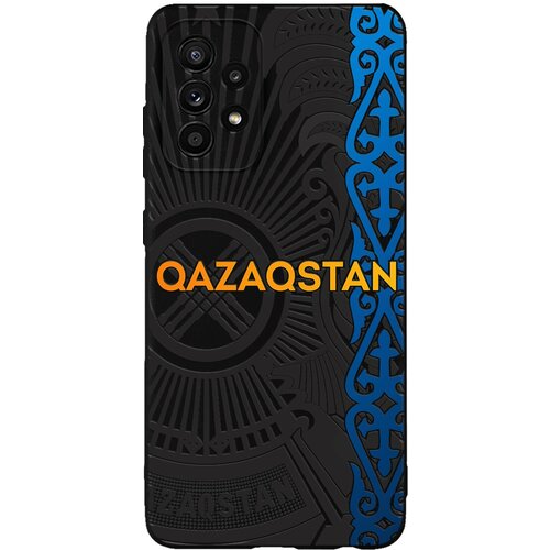 Силиконовый чехол Mcover для Samsung A73 с рисунком Qazaqstan