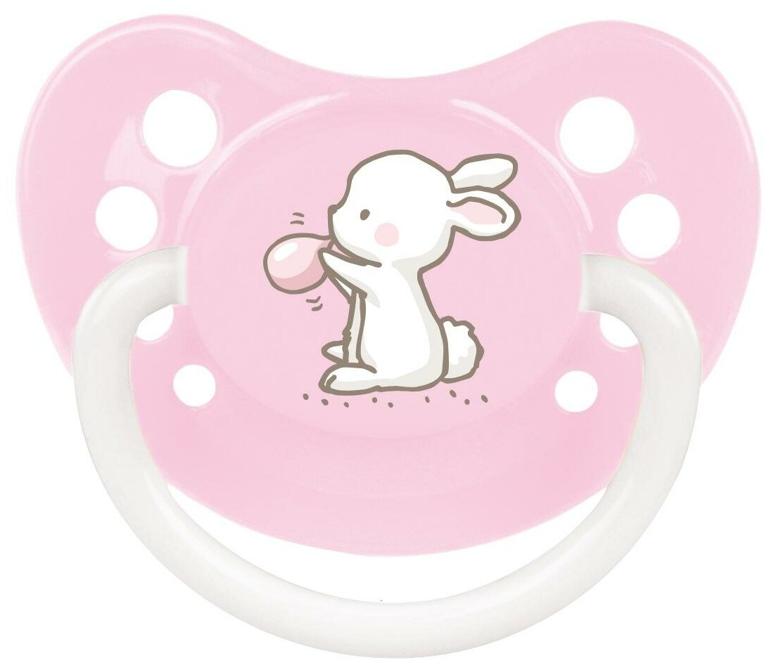 Пустышка силиконовая ортодонтическая Canpol Babies Little cuties 0-6 м, розовый