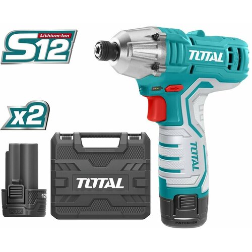 Аккумуляторный ударный шуруповерт TOTAL TIRLI1201 Li-ion 12В 15Ач A2 7299₽