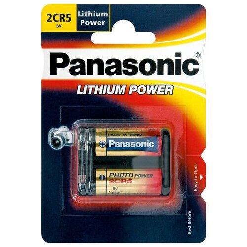 Батарейка Panasonic Lithium Power 2CR5, в упаковке: 1 шт. panasonic батарейка panasonic lithium power cr 2016el 1b