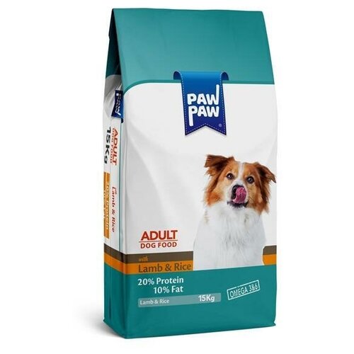 Pawpaw Adult Dog Food with Lamb & Rice сухой корм для собак с ягненком и рисом 15кг корм для собак gina elite adult dog lamb