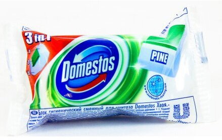 Сменный блок для чистки туалета Domestos Хвойная свежесть, 40 гр - фото №14