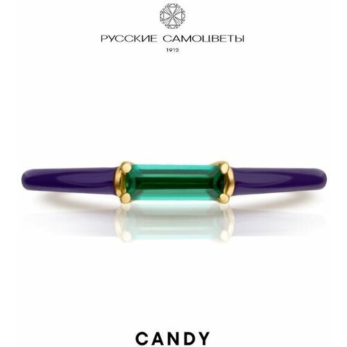 фото Кольцо русские самоцветы желтое золото, 585 проба, филигрань, нанокристалл, размер 18, мультиколор