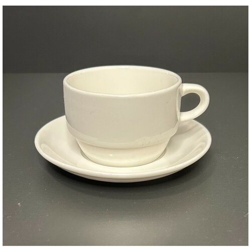 Кофейная пара 130 мл штабелируемая фарфор 265₽